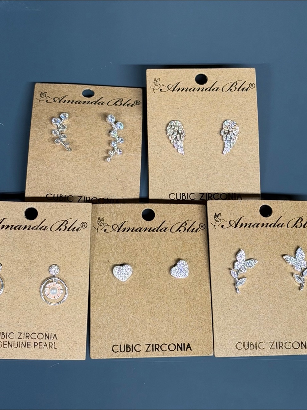 S Cubic Zirconia Earring bundle